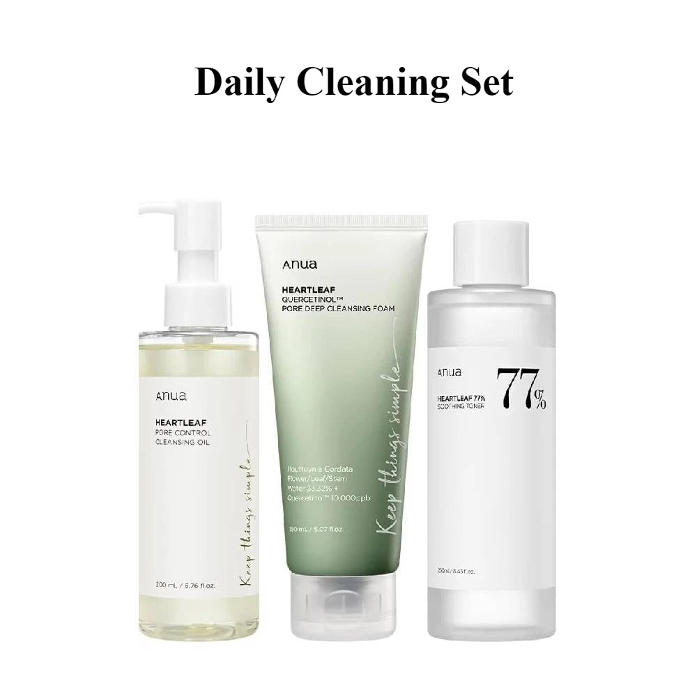 Korean Anua Heartleaf Rice 70 Glowing Milky Toner 77 Acne Lotion Whitening Cream Serum Faciales Originales Skincare Products set