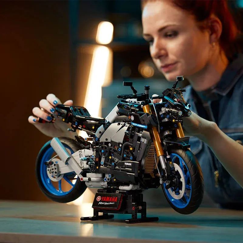 LEGO Mechanical Group 42159 Yamaha Motorcycle Male And Female Combination Building Block Toy Gift Model