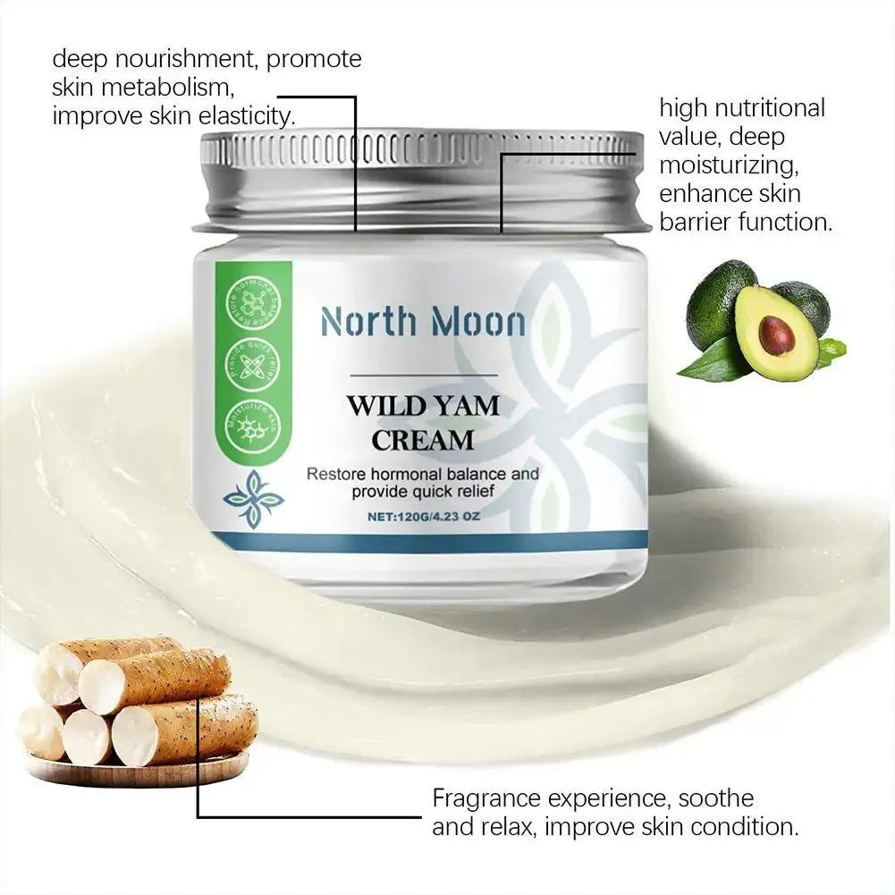 Wild Yam Cream Moisturizing Hydrating Smooth Yam Root Extract Essence Firm Improve Skin Dullness Whitening For  Face Care Cream