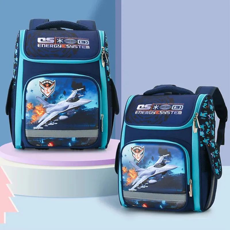 New Girls Primary1-3 Grade Orthopedic Backpack For Boys 3D Cartoon Waterproof School Bags Children Kid Knapsack Mochila Escolar