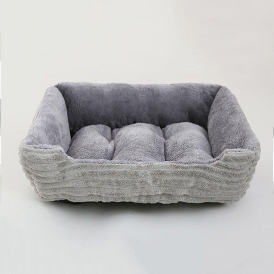 Bed for Dog + Cat Square Plush Sofa Bed
