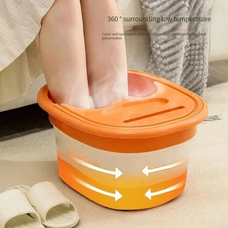 Foot Soaking Bucket Large Capacity Folding Basin Foot Bath Tub Foot Wash Basin Portable Foot Soaking Bucket Footbath Massage