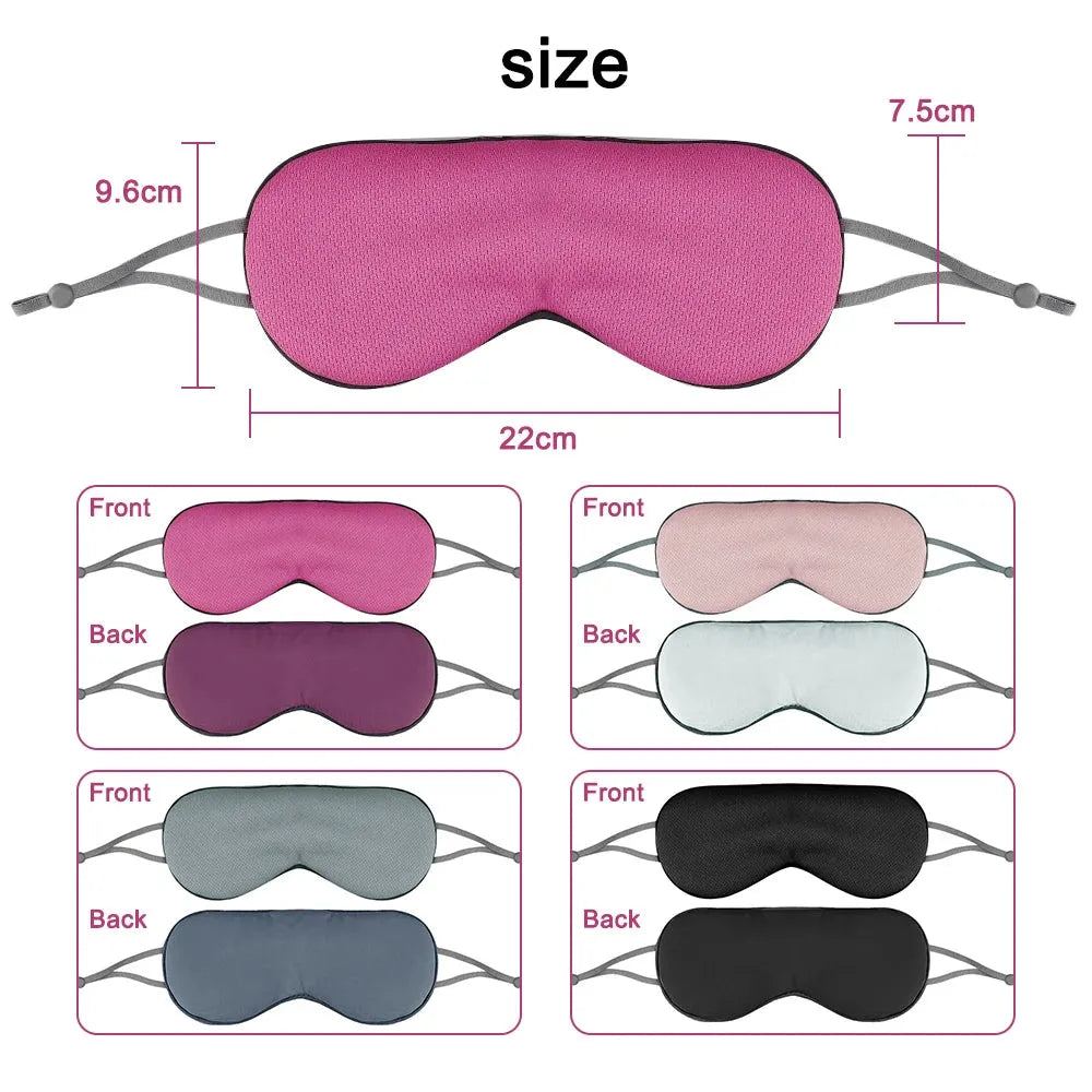 Sleeping Eye Mask Block Out Light Sleep Mask For Eyes Soft Sleeping Aid Travel Eyeshade Breathable Double-sided Eye Mask