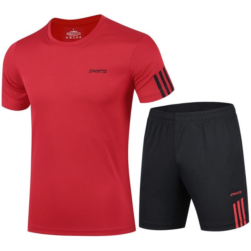 Quick-Dry 2 Piece Sets Men's Tracksuit Sportswear - Jointcorp