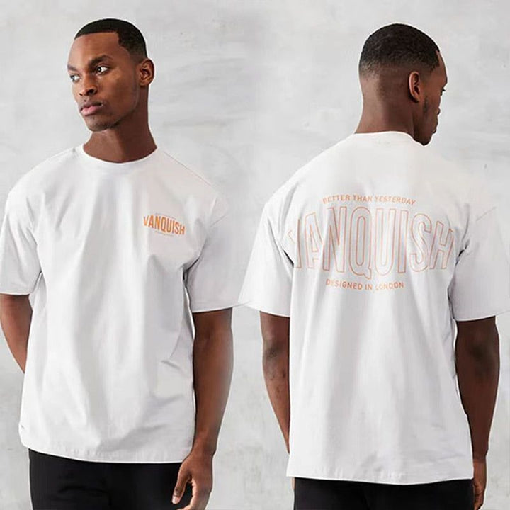 T-Shirts Gym  fitness Oversized Cotton Men T Shirt High Quality Bodybuilding Men Clothes - Jointcorp