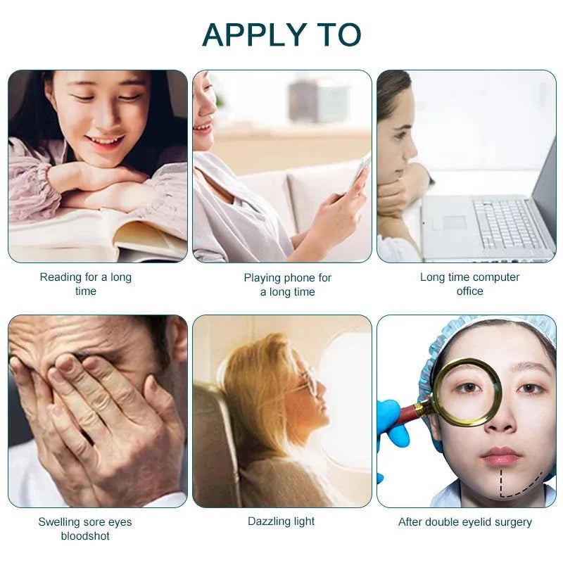 1pcs Ice Eye Mask Gel Reduce Dark Circles Relieve Fatigue Lessen Eyestrain Cooling Reusable Sleeping Eye Gel Patches Mask