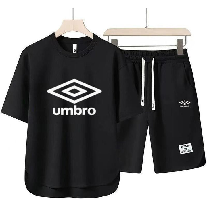 Sportswear cotton casual T-shirt and shorts set fashionable two-piece set - Jointcorp