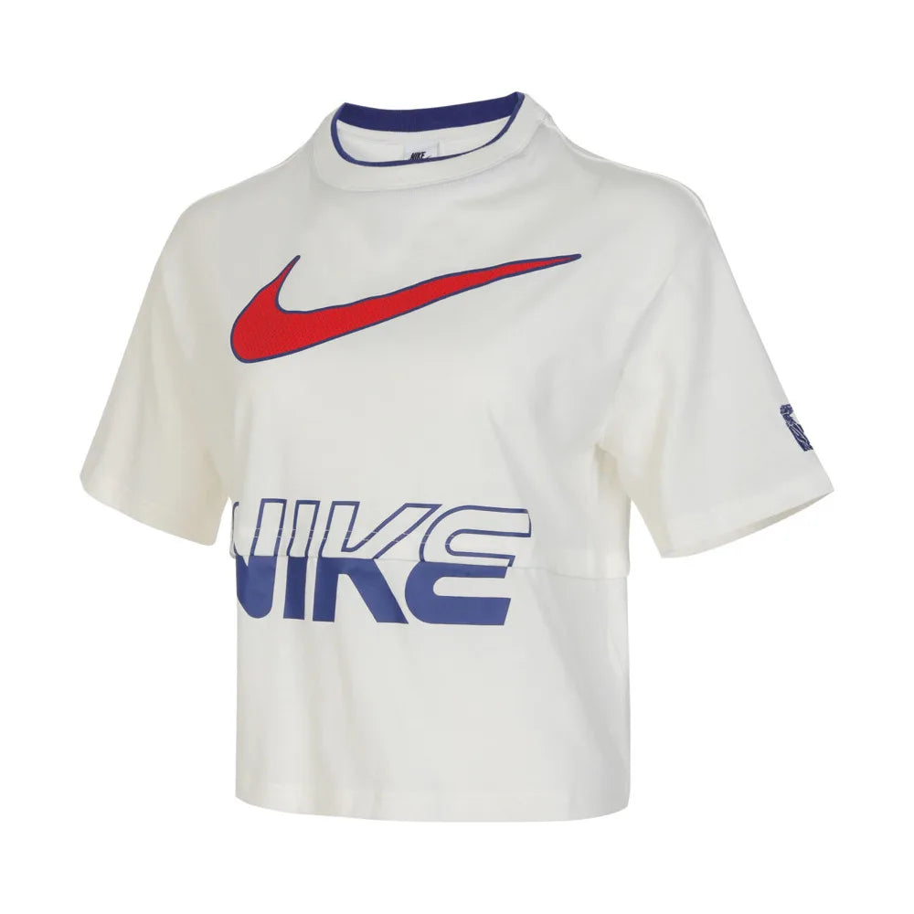 NIKE 2024 Women's AS W NSW SS TOP DANCE GCEL Colarless Short THF6291-133
