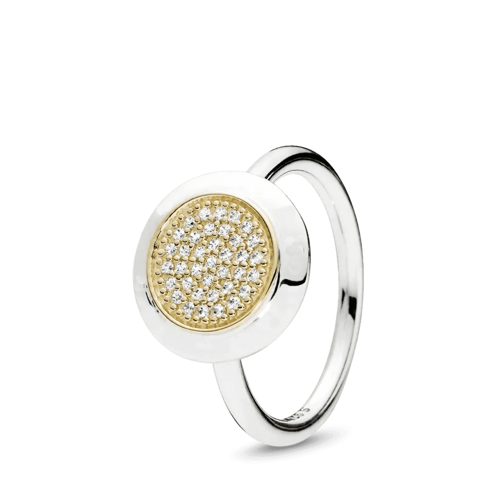 Sterling Silver Cocktail Ring Geometric Cubic Zircon for Women