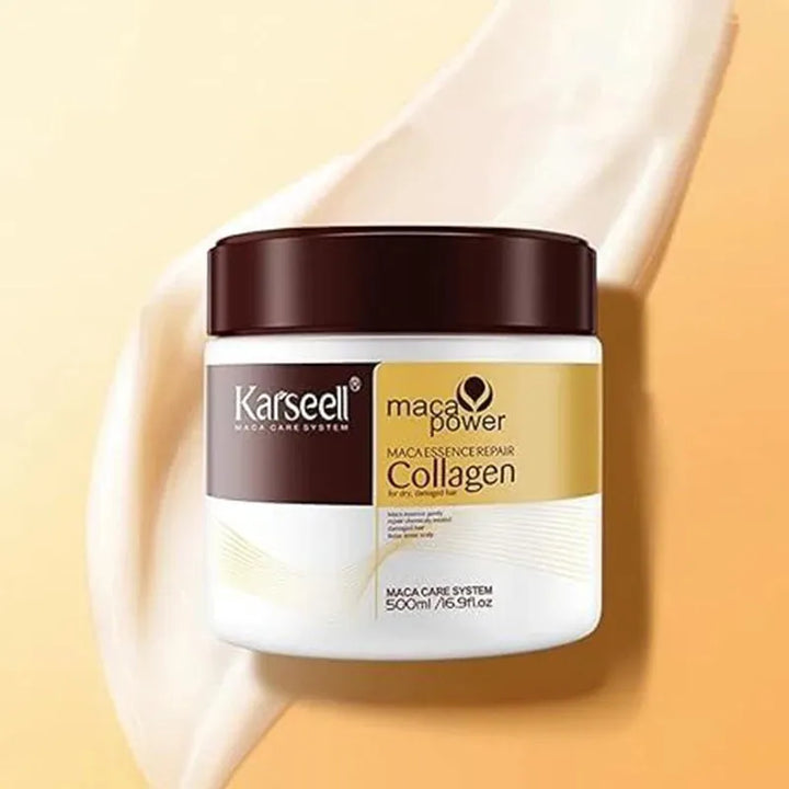500ml Keratin Hair Mask Damaged Hair Repair Collagen Deep Lasting Moisturizing Nourishing Damaged Frizz Hair Care Products