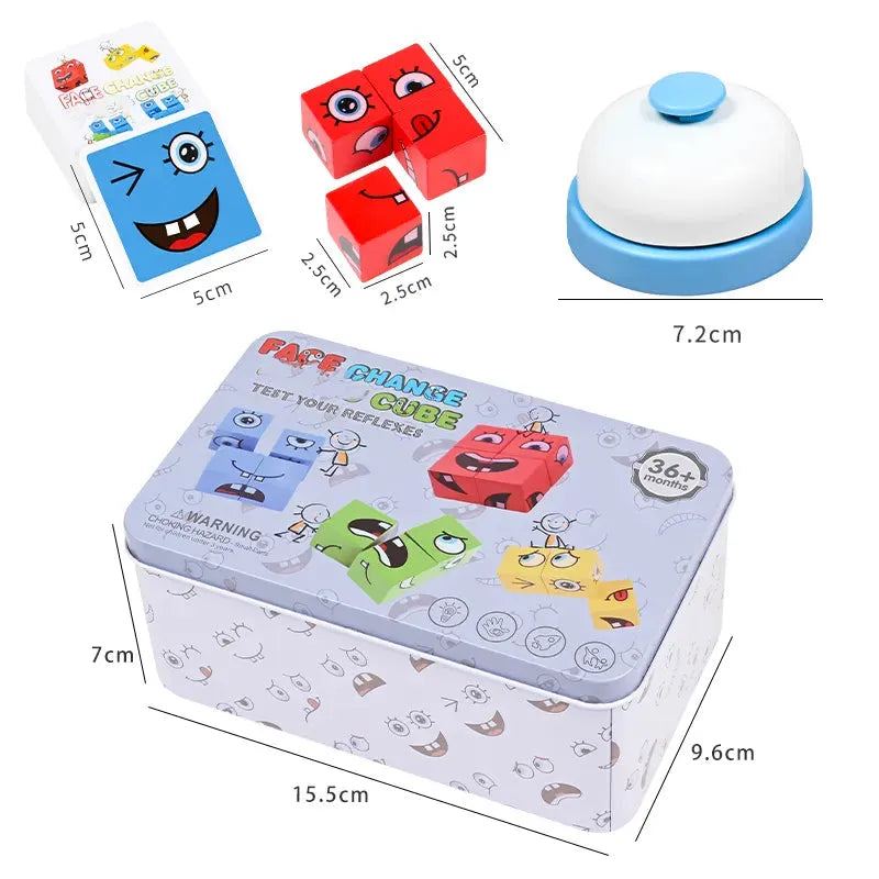 Learning Educational Toy Set Cards Emoticon Puzzle