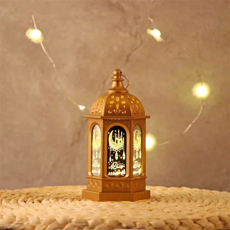2025 Ramadan LED Lantern Light Eid Mubarak Decoration for Home Islamic Muslim Festival Party Ramadan Kareem Decor EID Al Adha