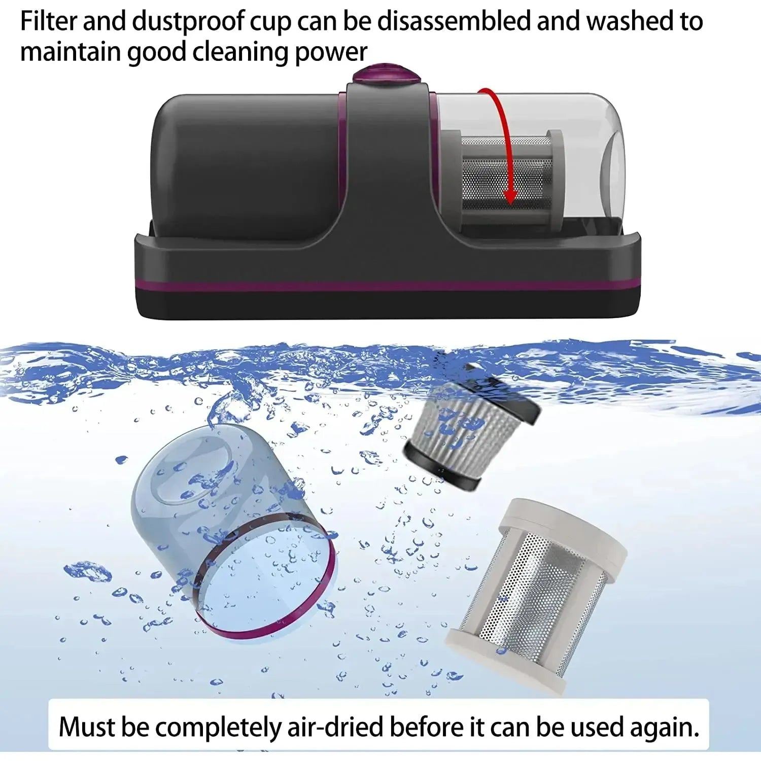 Wireless Mattress Vacuum Cleaner Cordless Handheld
