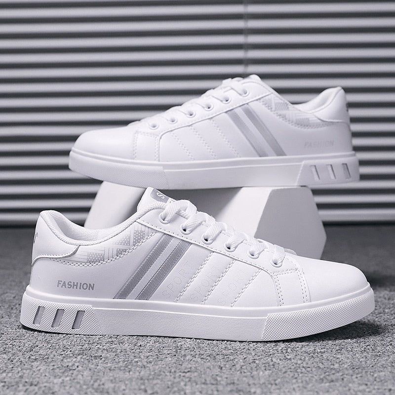 Sneakers Men Casual Tennis Shoes Lightweight Breathable Men Shoes Flat Lace-Up Men - Jointcorp