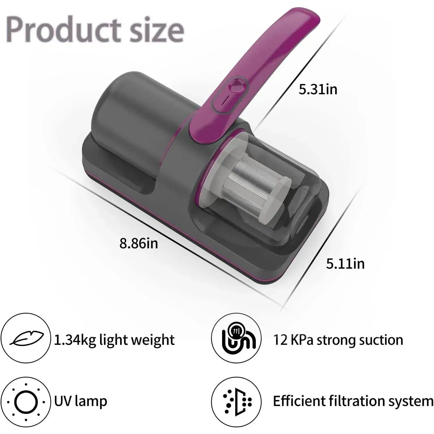 Wireless Mattress Vacuum Cleaner Cordless Handheld