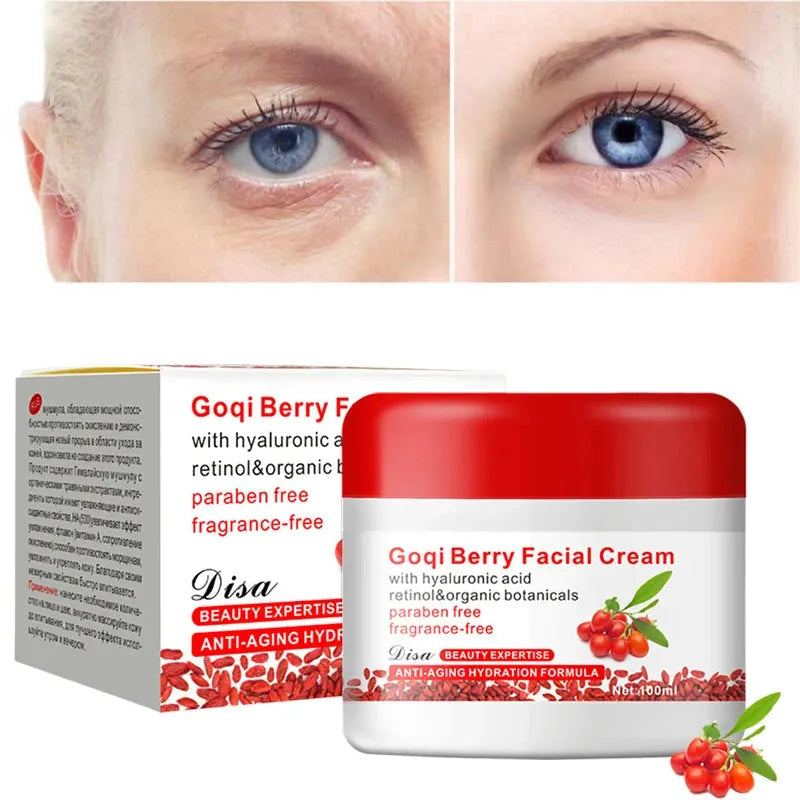 100ml Goji Berry Face Cream Hydration Anti-Aging Remove Spots Facial Care Ointment Whitening Anti-Wrinkle Moisturizing Dressing