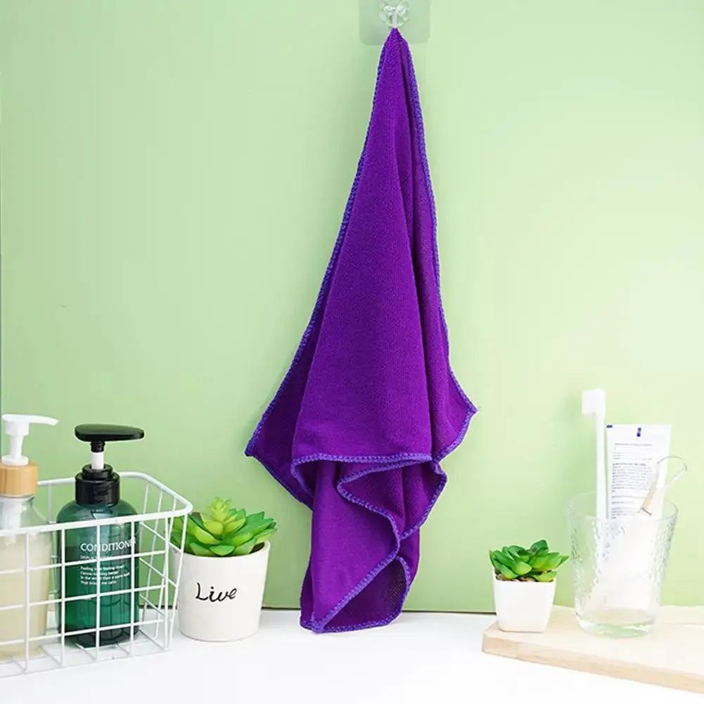 1pc Microfiber Towel  Absorbency Square Towel Quick Drying Soft Towel Comfortable Bath Towel Portable Gym Towel Shower