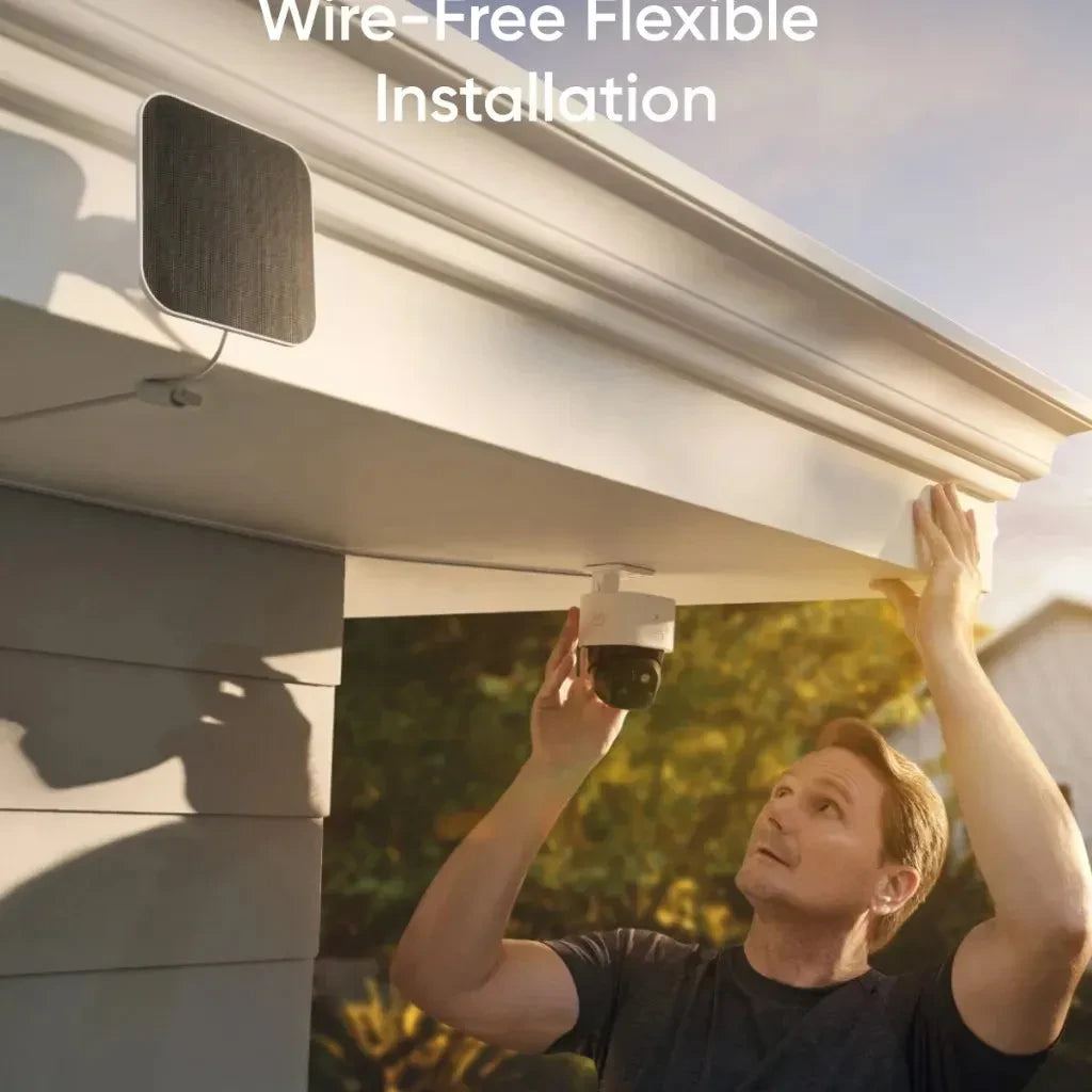 eufy SoloCam S340 Solar Security Camera Wireless Outdoor Camera 360° Surveillance No Blind Spots 2.4 GHz Wi-Fi No Monthly Fee