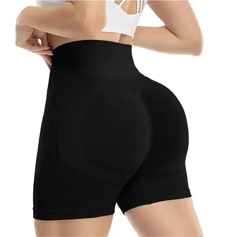 Women Yoga Shorts High Waist Workout Shorts Fitness Yoga Lift Butt Fitness Ladies Yoga Gym Running Short Pants Sportswear