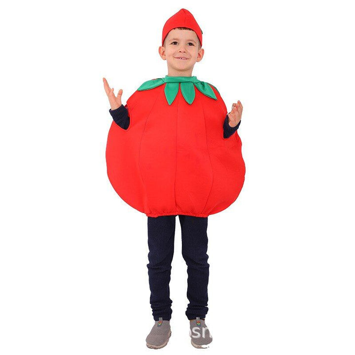 Children's Fruit Vegetables Clothing Modelling All Saints Garment Cosplay Take Tomato Lemon Grape Banana Strawberry Costume