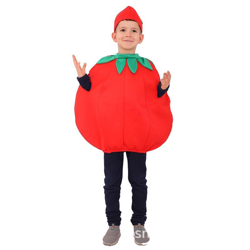 Children's Fruit Vegetables Clothing Modelling All Saints Garment Cosplay Take Tomato Lemon Grape Banana Strawberry Costume