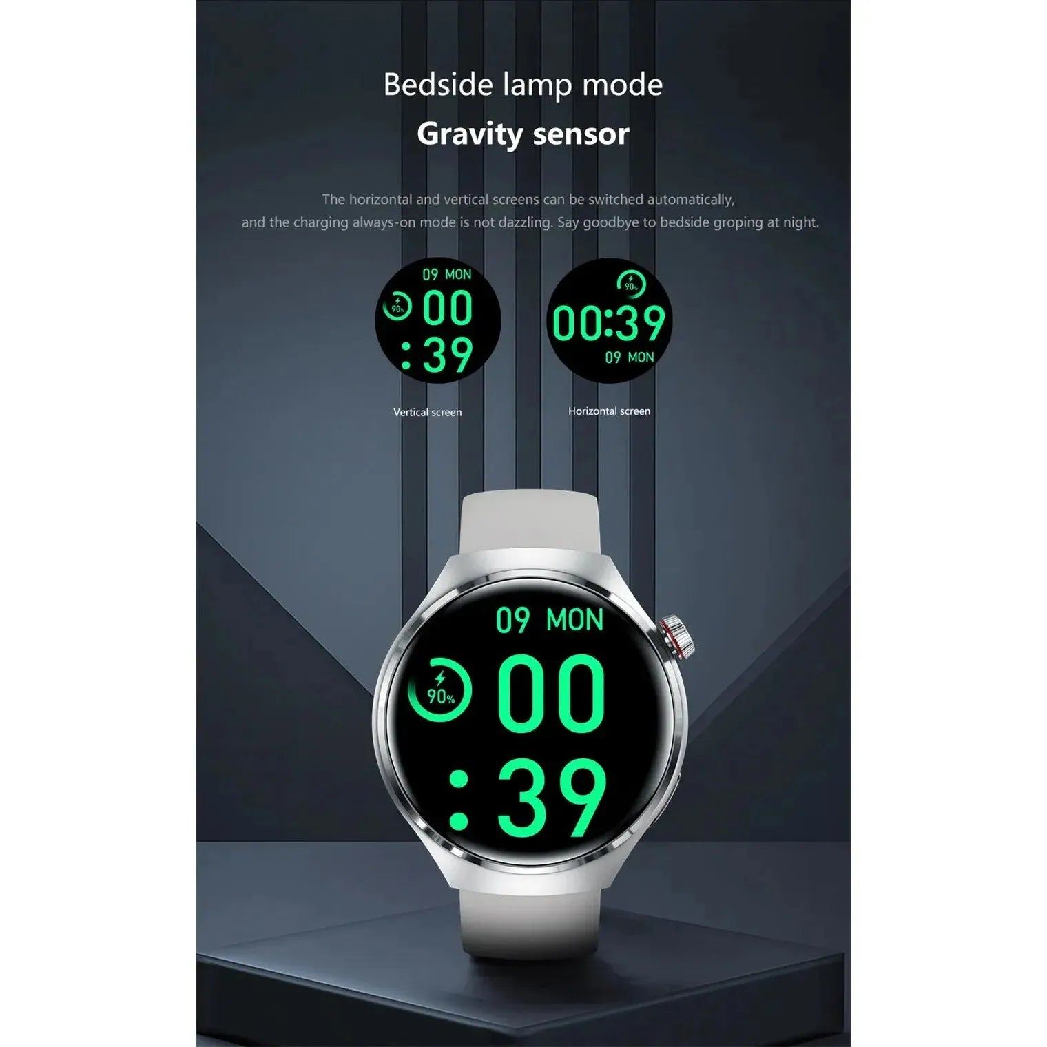 Smartwatch 1.6 inch HD Screen BT Call Compass NFC Waterproof Smart