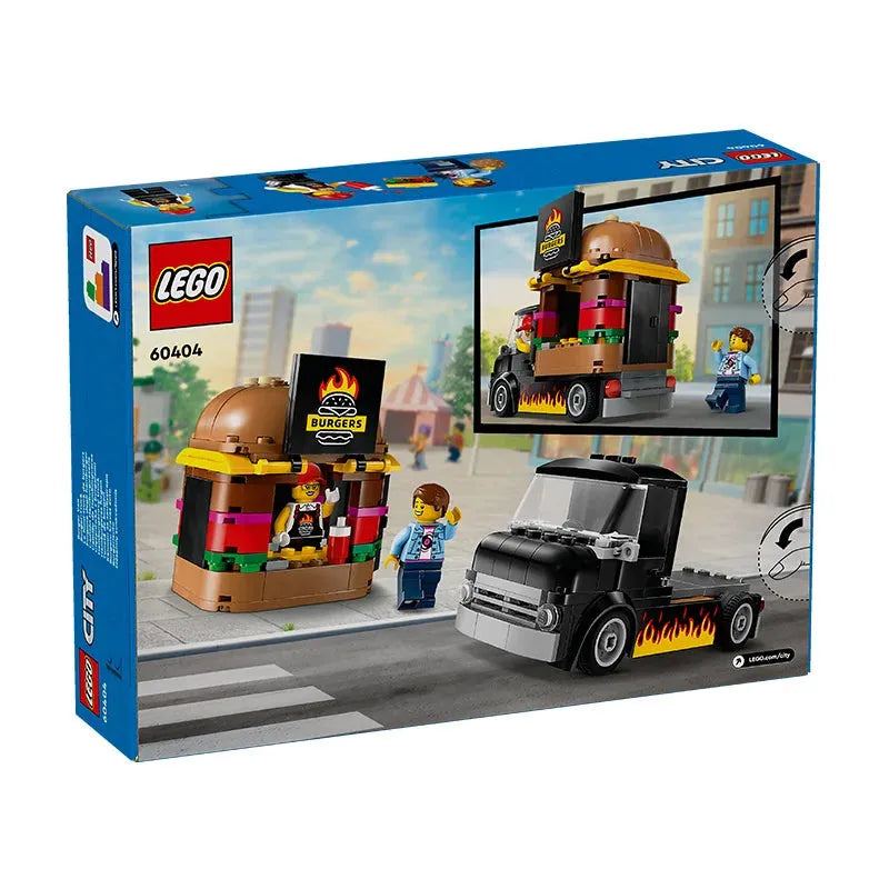LEGO City 60404 Burger Dining Car Male And Female Puzzle Block Model Assembly Toy