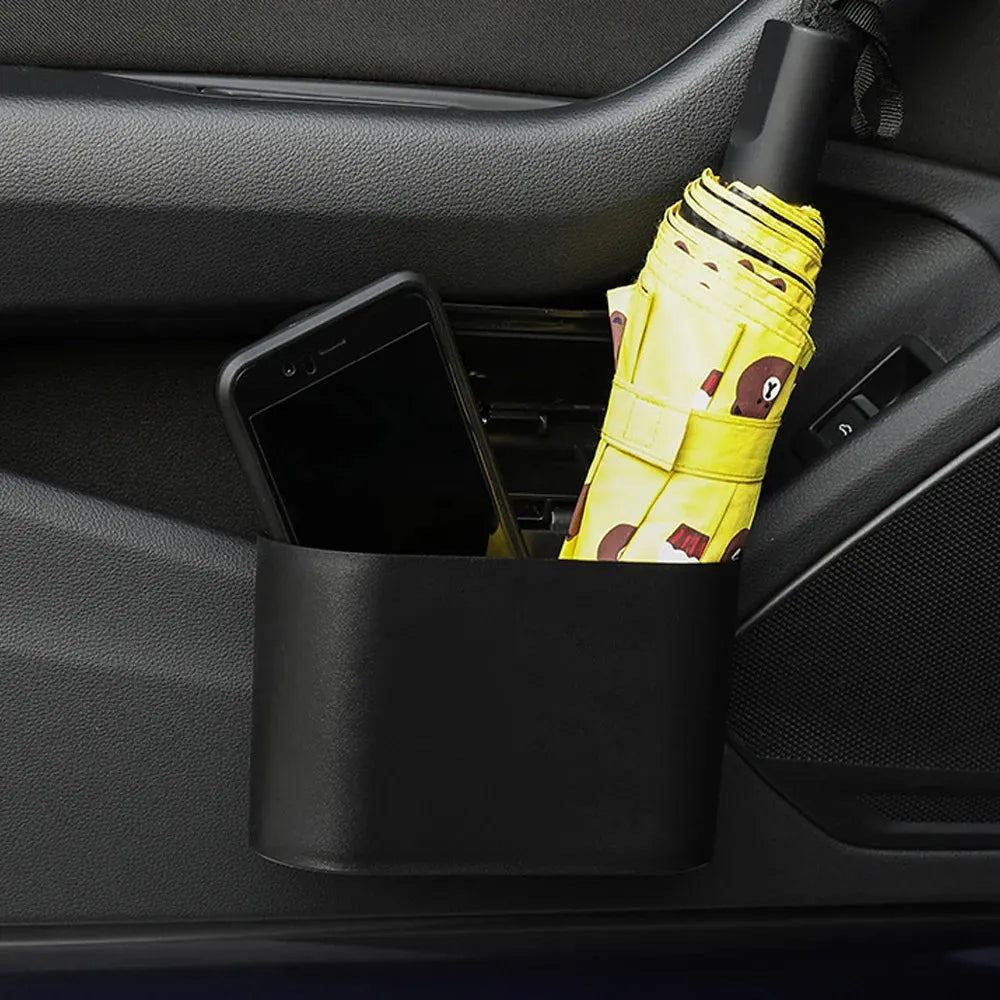 Hanging Car Trash Can Vehicle Garbage Dust Case Storage Box ABS Square Pressing Trash Bin Auto Interior Accessories For Car