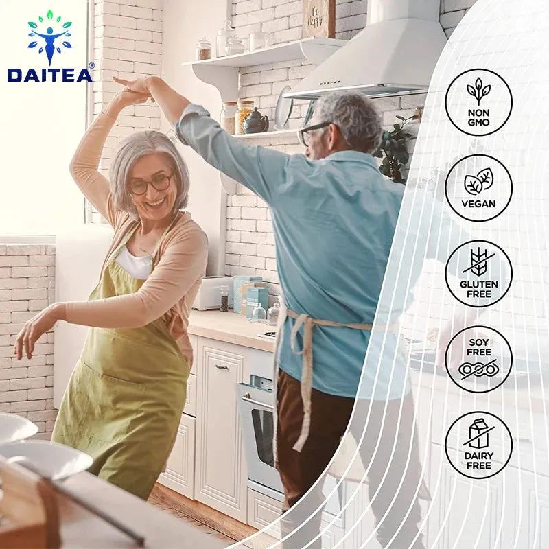 Daitea Contains Iodine, Vitamin B12 Complex, Zinc Supplement - Energy & Focus - Vegan and Non-GMO