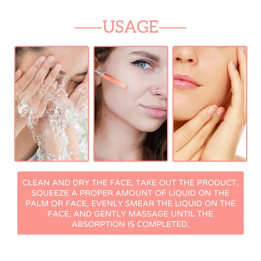 1pcs 30ml 5 In 1 Face Serum Moisturizing Hyaluronic Acid Vitamin C Facial Serum smoothing Brightening Skin Care