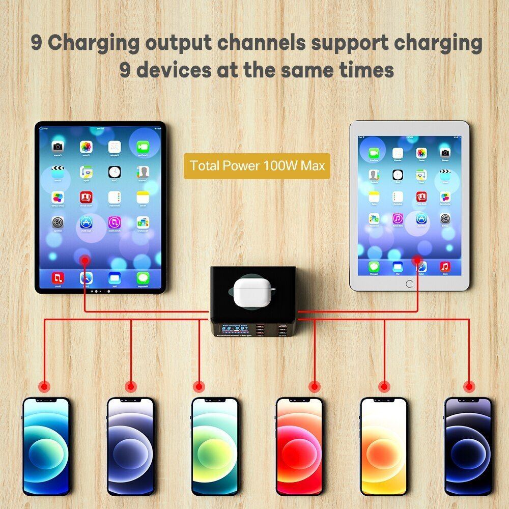 Digital Display Screen Quick Charge