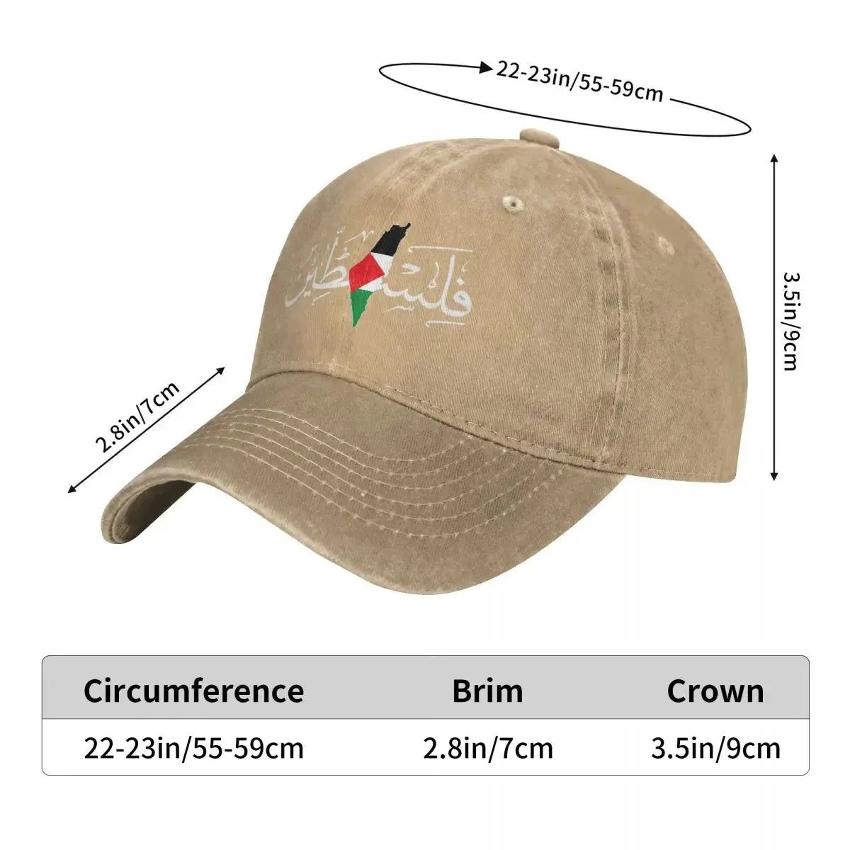 Palestine Flag Casual Baseball Cap Summer Arabic Calligraphy Name Trucker Hat Gym Snapback Cap Adult Streetwear Baseball Caps