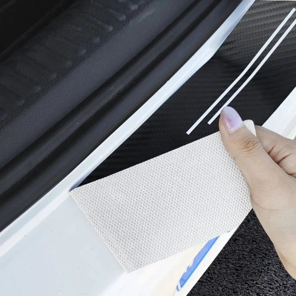 Car Styling Threshold Strip Stickers Auto Carbon Fiber Anti-Scratch Sticker Door Sill Protector Accessories For Volkswagen VW