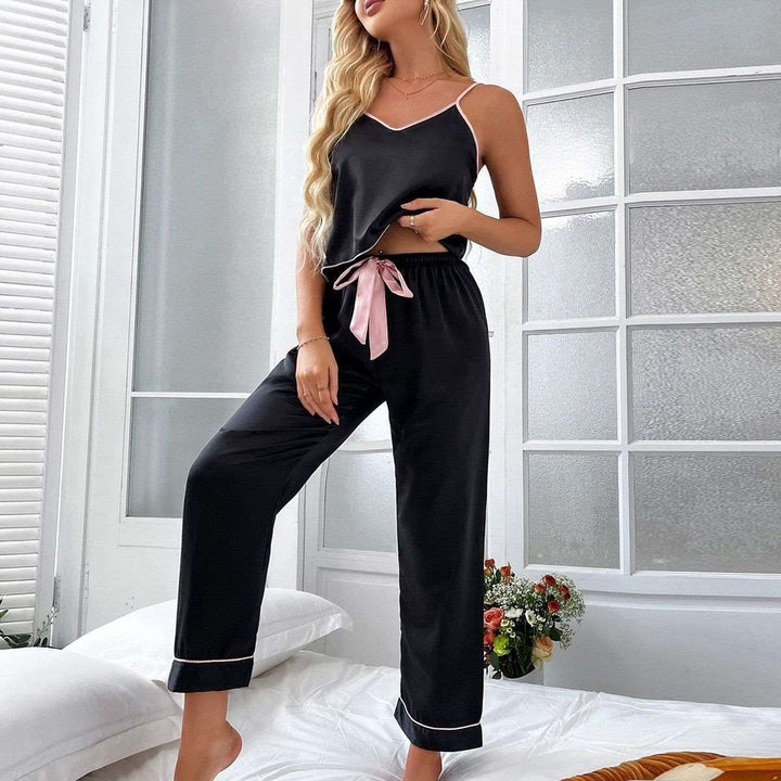 2PCS Pajamas Strap Top + Pants Sleep Set for WOMEN - Jointcorp