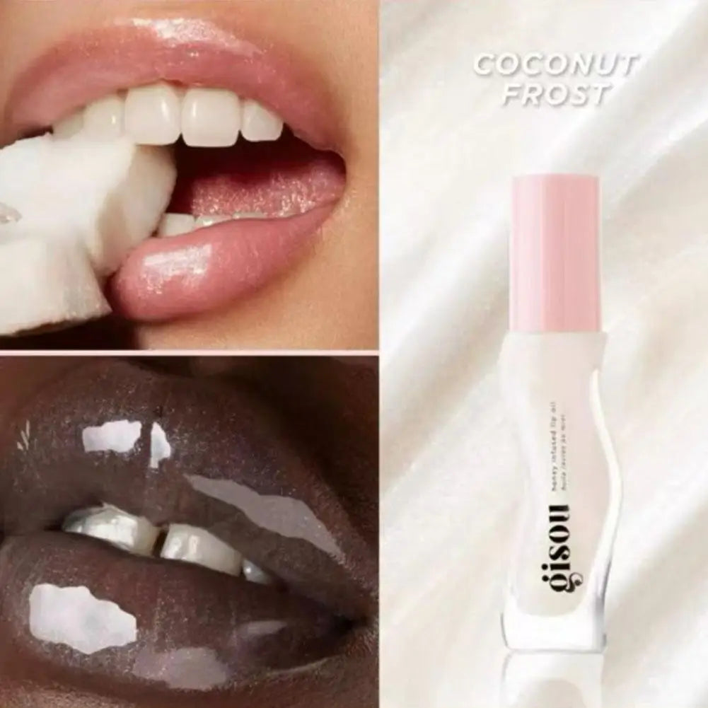 Honey Infused Hydrating Lip Oil Nourishing Lip Moisturizer Shine Smooth Clear  Shimmer Lip Oil Lip Care For Women