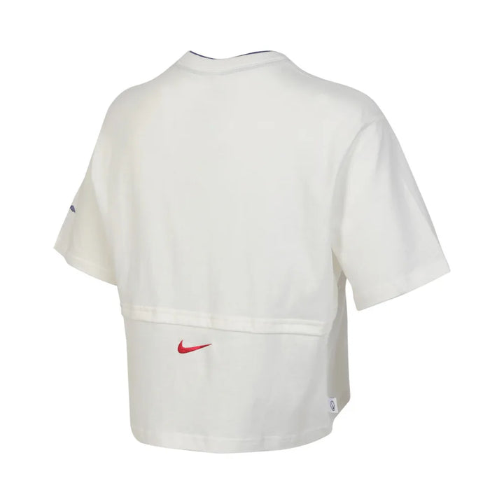 NIKE 2024 Women's AS W NSW SS TOP DANCE GCEL Colarless Short THF6291-133