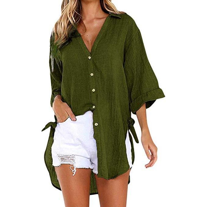 Casual Elegant Loose Comfortable Solid Streetwear Women Clothes Vintage Y2k Tops Tshirts Women Clothing Shirts for Women Fashion Plus size - Jointcorp