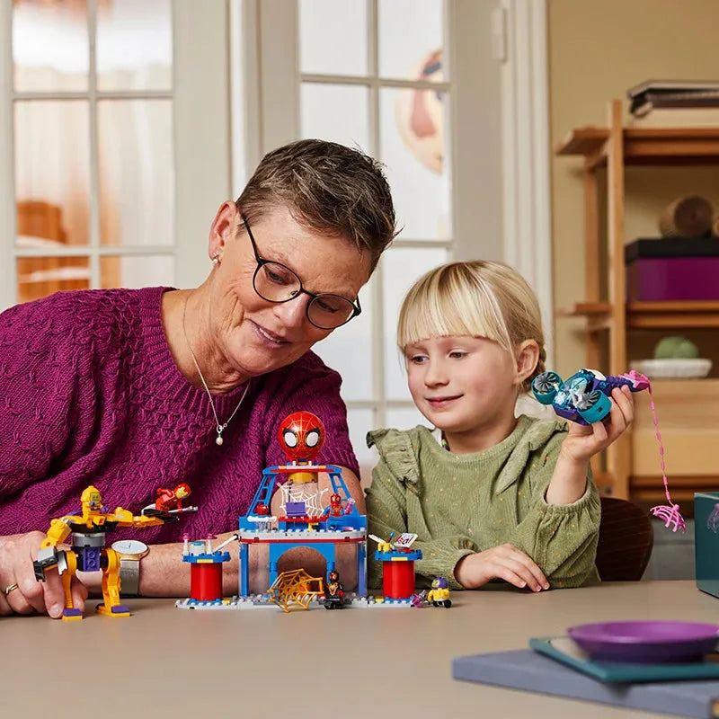 LEGO Superhero 10794 Spider Man Team Headquarters Male And Female Puzzle Building Blocks