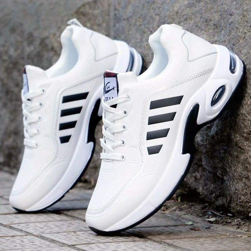 Comfortable Casual Shoes Sneakers Breathable Trainers Lace Up Walking Shoes - Jointcorp