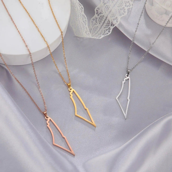 Kkjoy New Fashion Stainless Steel Necklace For Women Man Simple design Irregular Hollow Mountains Pendant Lover Jewelry Gifts