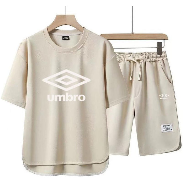 Sportswear cotton casual T-shirt and shorts set fashionable two-piece set - Jointcorp