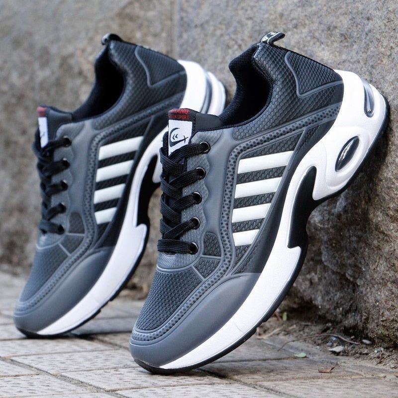 Comfortable Casual Shoes Sneakers Breathable Trainers Lace Up Walking Shoes - Jointcorp