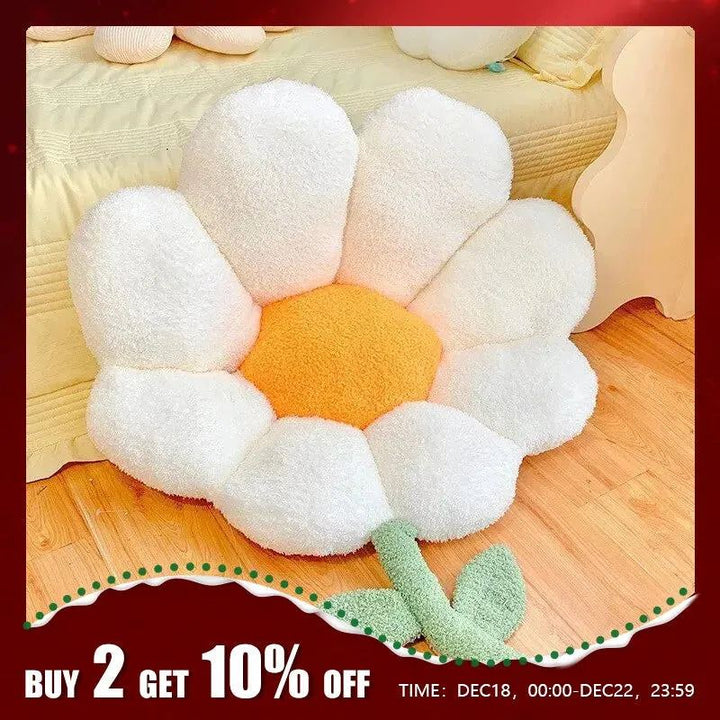 Ins Soft Flower Pillow Beautiful Cartoon Plush Pillow Toy Office Chair Home Sofa Cushion Decor Kids Lovers Lovely Birthday Gift