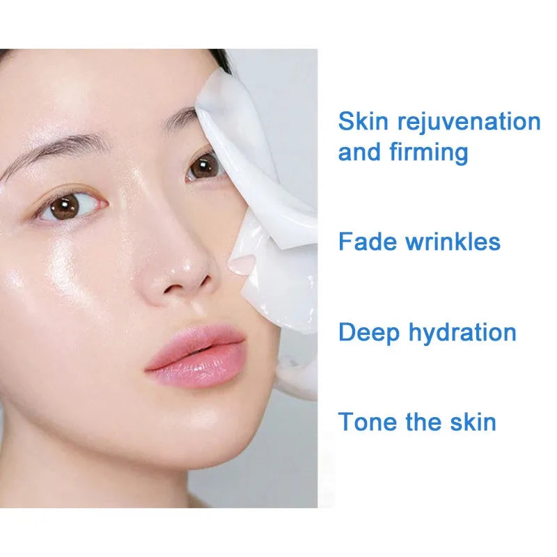 Collagen Hydrogel Mask Set for Hydration Whitening Mask Collagen Anti-Aging Soluble Facial Mask Face Care Product