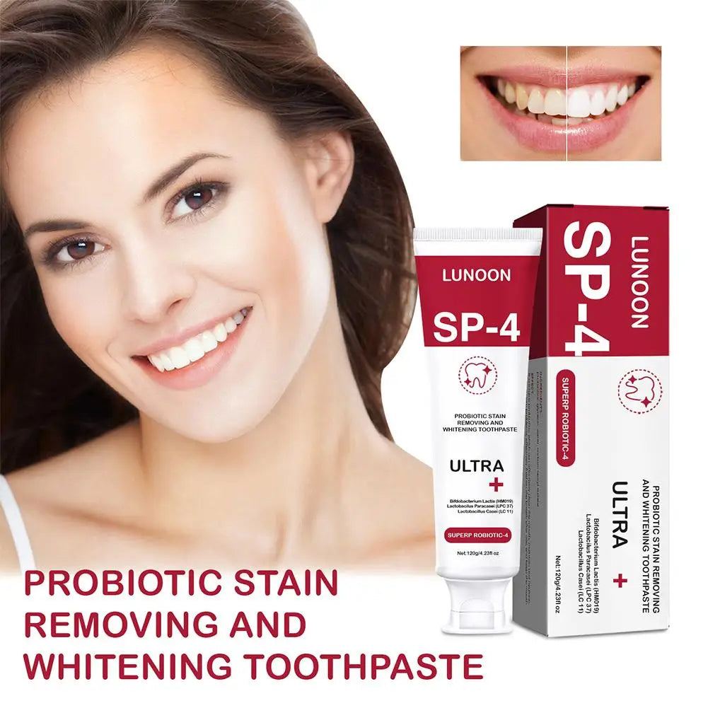 Sip-4 Probiotic Toothpaste Brightening Stain Removing Sp-6 Probiotic Toothpaste Fresh Breath Teeth Whiten Toothpaste 100g/120g