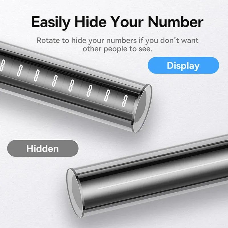 Baseus Car Temporary Parking Card Phone Number Plate Magnetic Number Sticker Car Park Stop In Car-styling Automobile Accessories