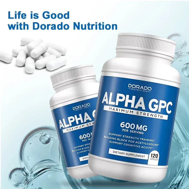 Alpha GPC Choline Brain Supplement for Acetylcholine Advanced Memory Formula, Focus and Brain Support Supplement