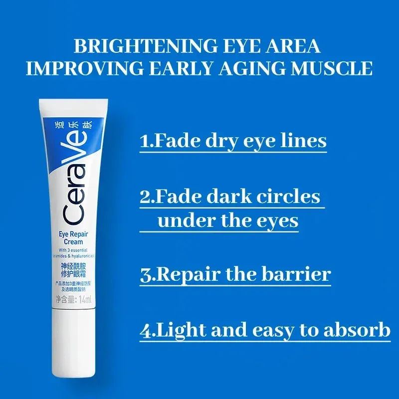 Niacinamide Eye Repair Cream 14ml Hydrating Moisturizing Eye Cream for Dark Circles Fine Lines Repair