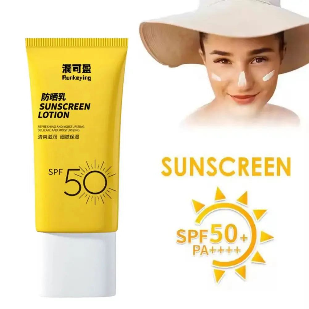 waterproof Sunscreen SPF50 Perspirant UV protective sunscreen For Women Girls Facial Moisturizer Non-Greasy UV Block Cream