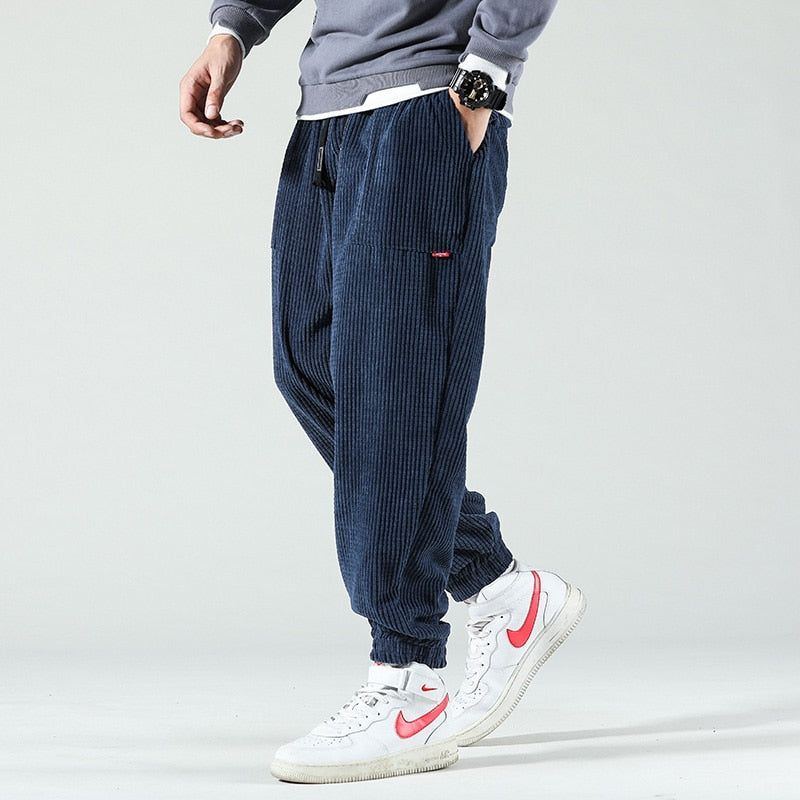Men Baggy Joggers Fashion Streetwear Casual Fleece Harem Pants - Jointcorp